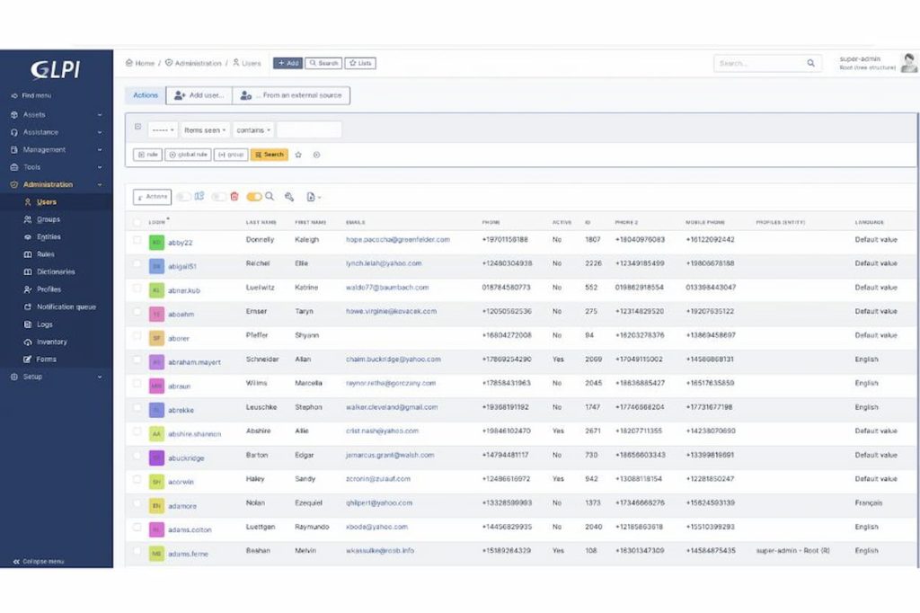 Gestion des Utilisateurs