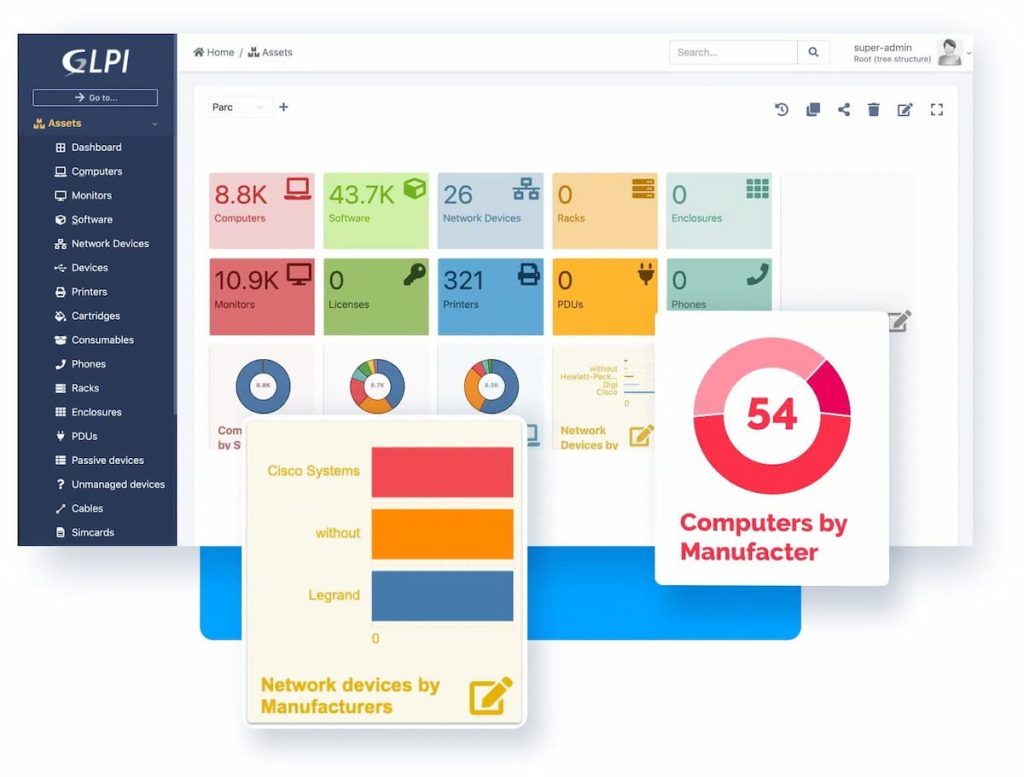 Interface GLPI