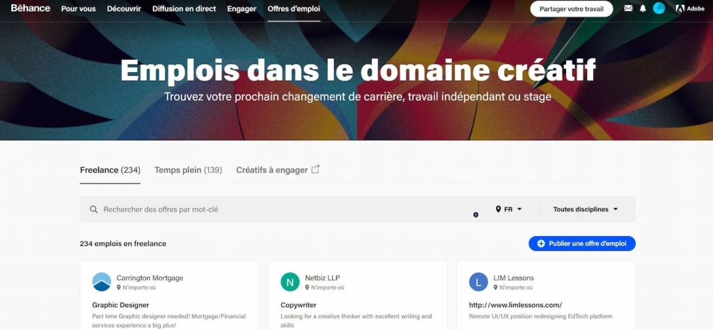 Plateforme d'Offres d'Emploi