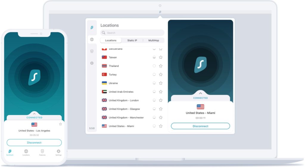 VPN Etats-Unis avec Surfshark