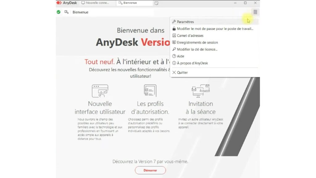 Anydesk bien installé