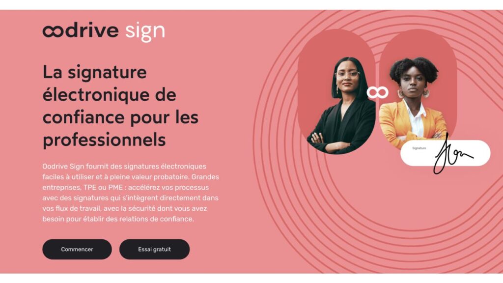 Signature électronique avec Oodrive