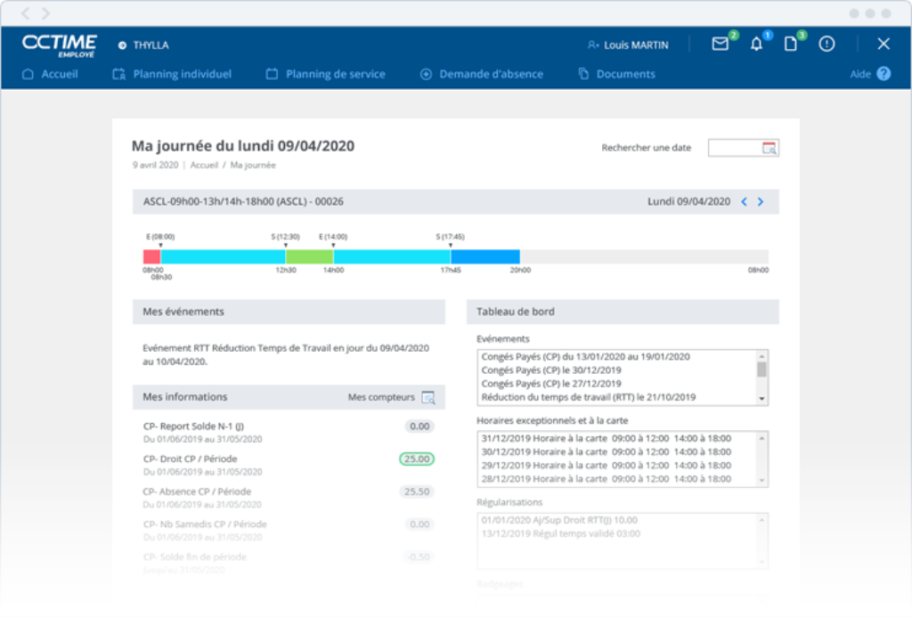 Gestion des plannings