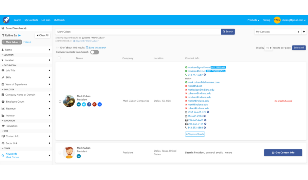 RocketReach Fonctionnalités, tarifs, alternatives et avis