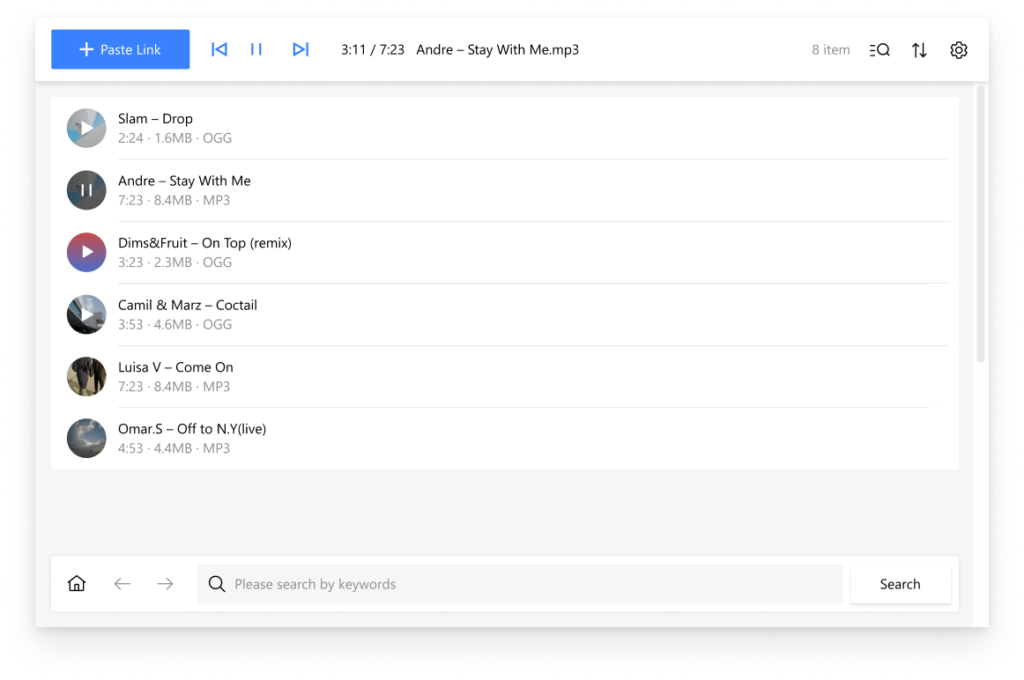 Aperçu de l'interface de 4K YouTube to MP3