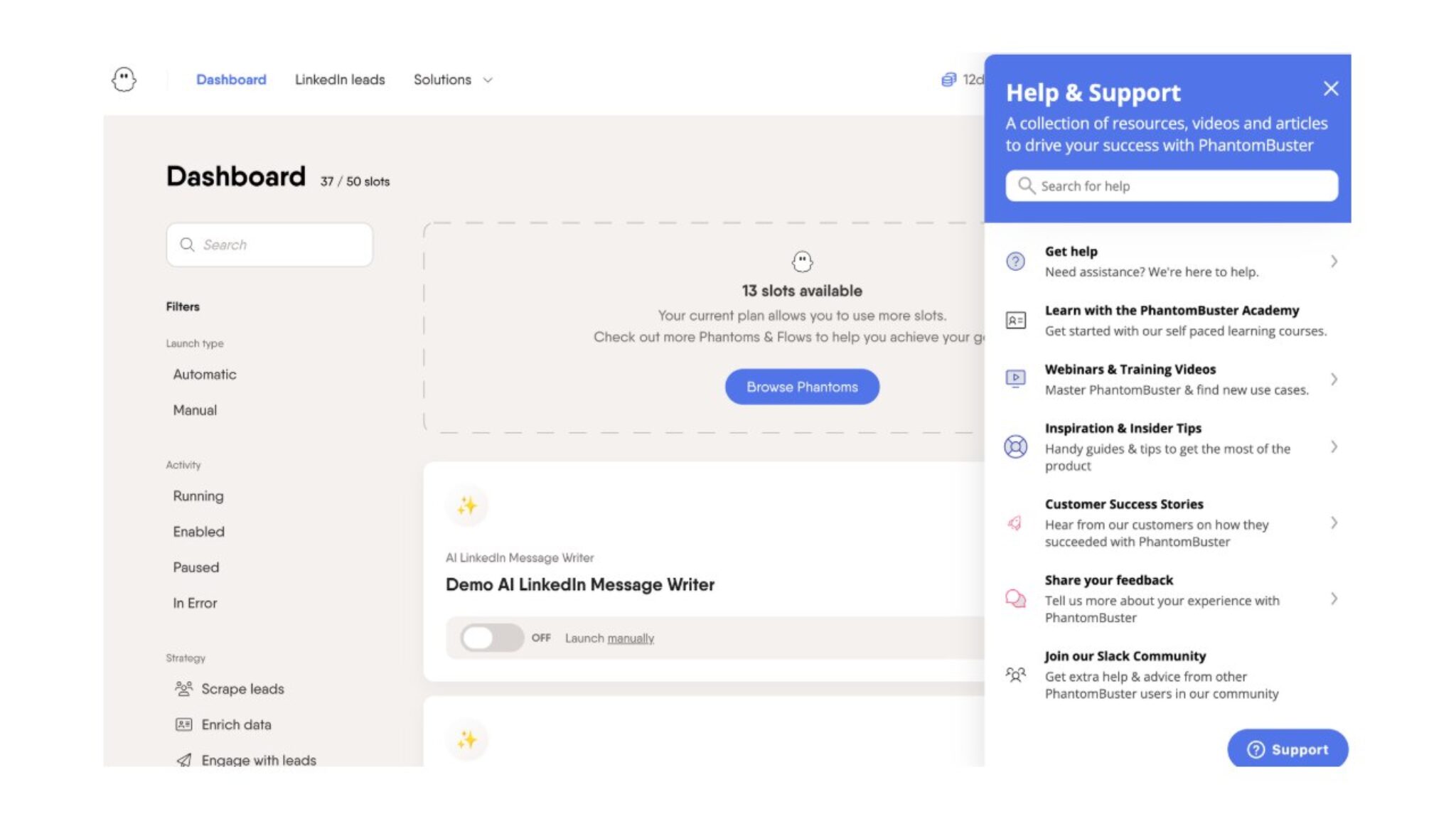 PhantomBuster : outil de growth hacking nocode pour automatiser des ...