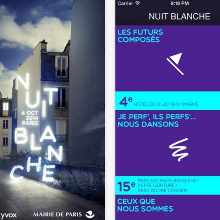 Nuit Blanche Paris 2014 : programme et carte disponible sur l’application dédiée