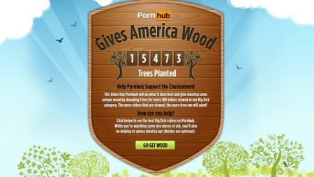 Ecologie : PornHub contraint par ses visiteurs de planter plus de 15 000 arbres !
