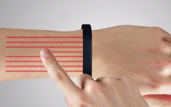 Bracelet Cicret Fonctionnement Tactile