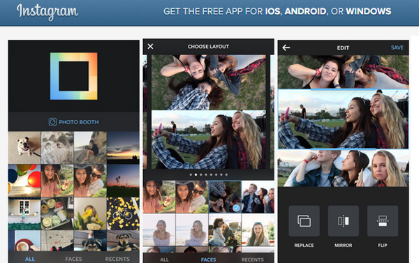 Instagram Layout, la nouvelle application de photomontage !
