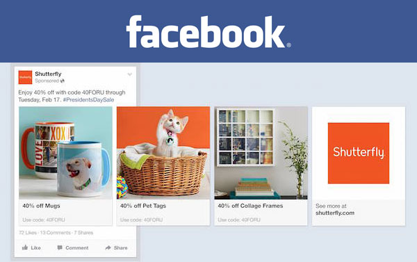Publicités multiproduits Facebook