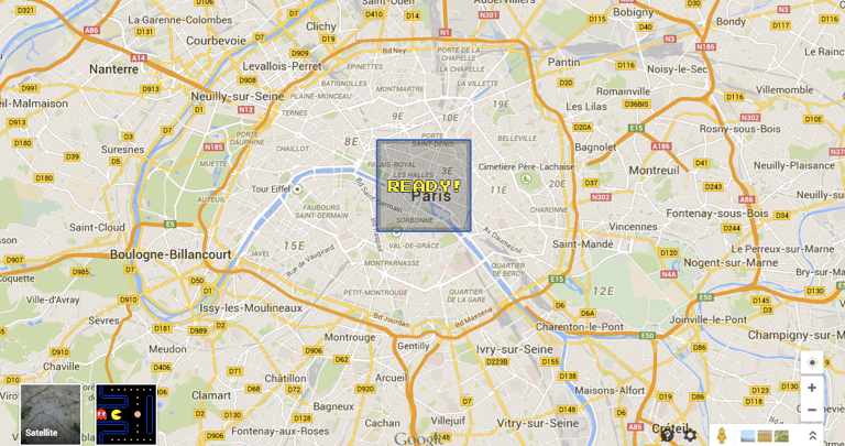 Google Maps Pacman