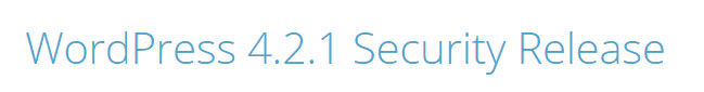 Wordpress security release