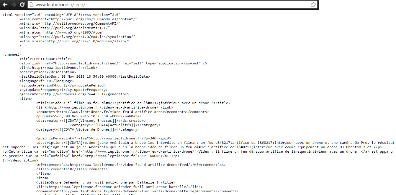 flux rss leptidrone sans image