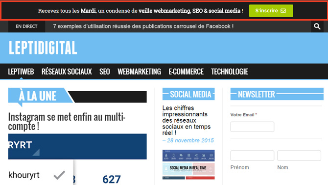 Comment créer une Hello Bar d’auto promotion sur WordPress ?