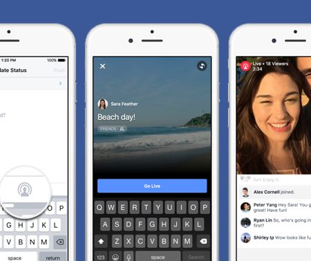 Facebook Live Video, Collage, Partage Mobile : 3 nouveautés à découvrir !