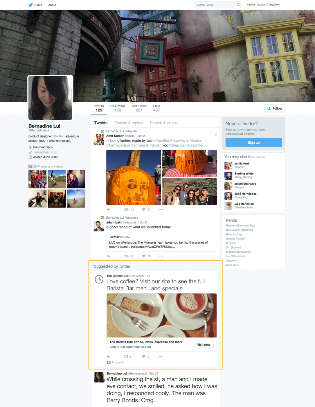 tweets sponsorisés