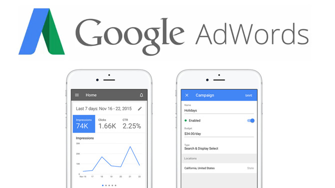 application google adwords iPhone