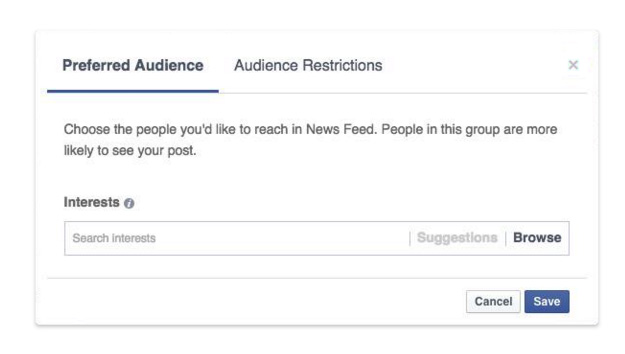 facebook preferred audience