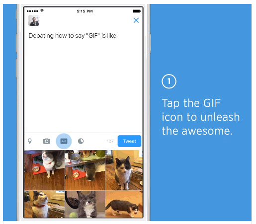 ajouter gif twitter