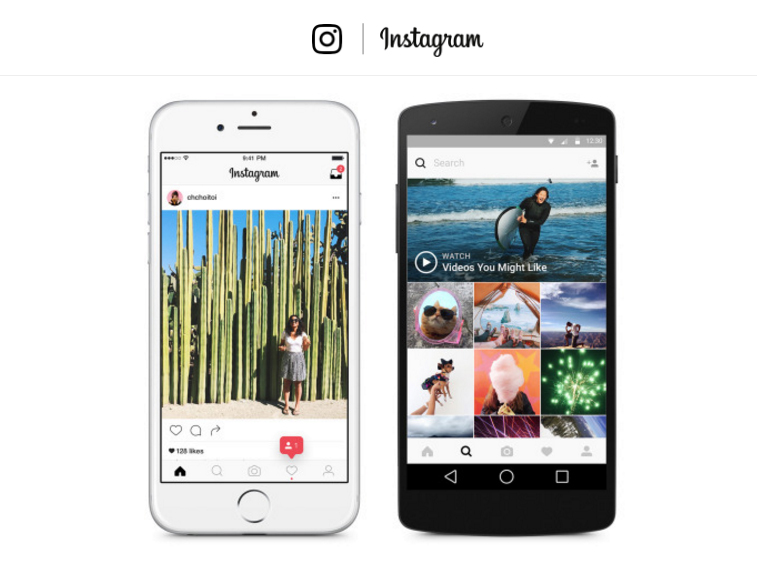 nouvelle application instagram