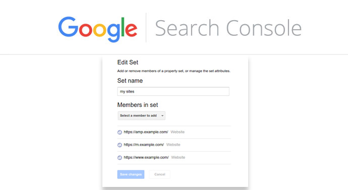 propriété globale Search Console