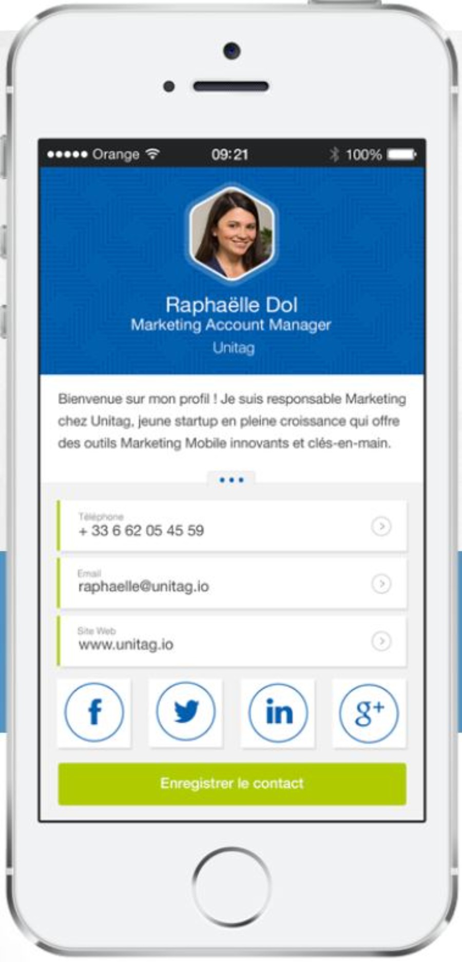 Créer des cartes de visite virtuelles avec Unitag
