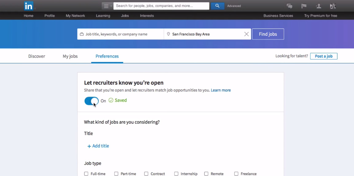 LinkedIn Open Candidates ouverts aux opportunités ? Faitesle savoir