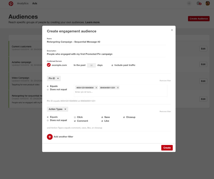 retargeting Pinterest