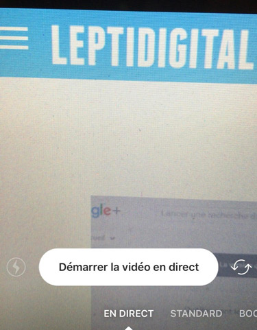 video en direct instagram