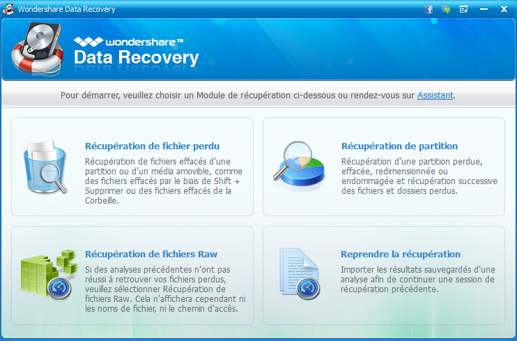 mode standard data recovery