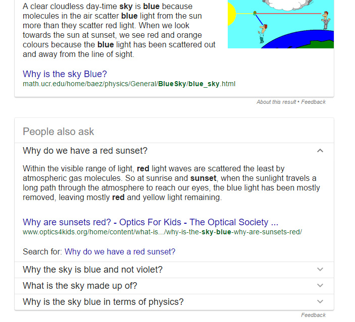 recherches associées google