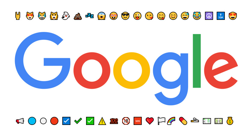 émoticônes Google
