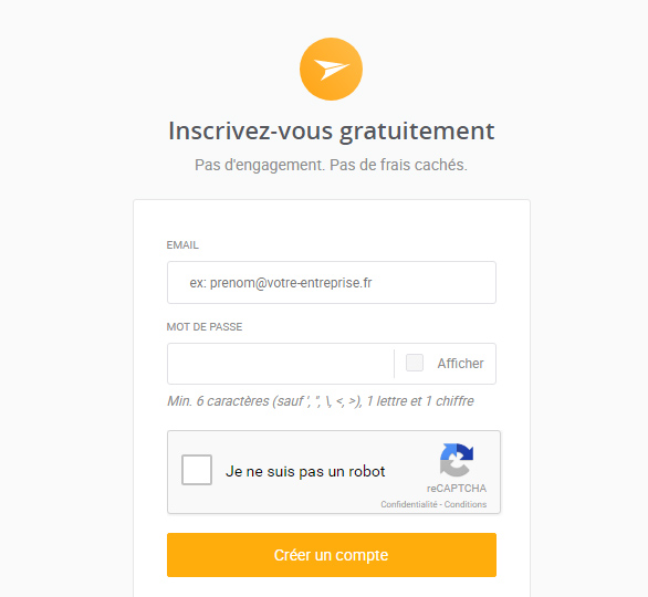 inscription mailjet