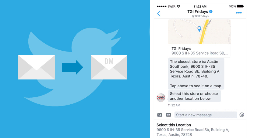 nouveauté localisation Twitter