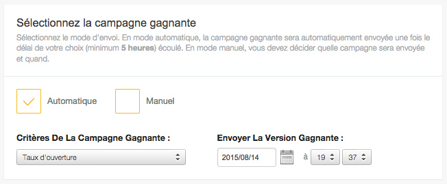 tests A X Mailjet