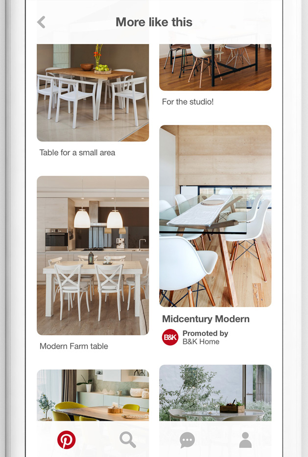 reconnaissance d'image pour les publicités Pinterest
