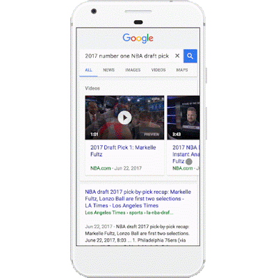 preview video Serps Google