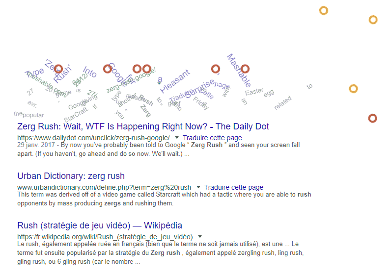 easter egg zerg rush google