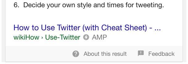 featured snippet amp