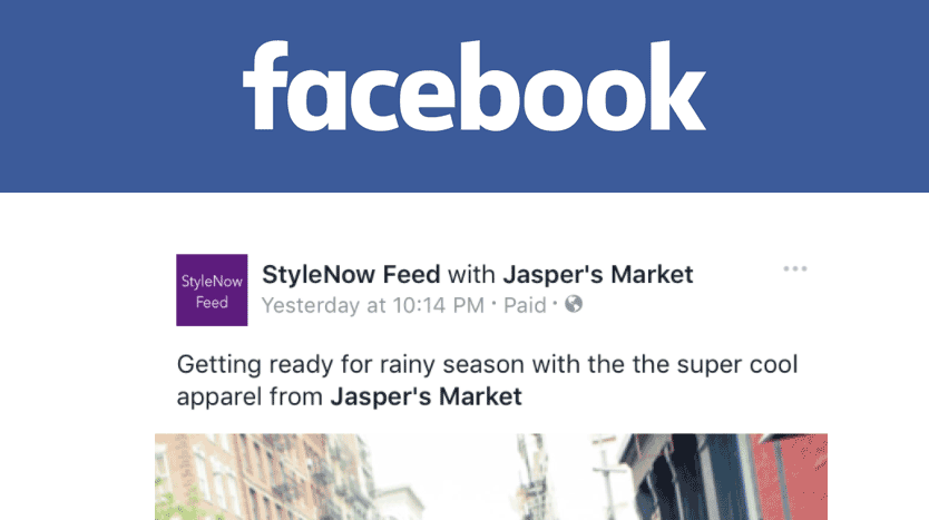 facebook contenu de marque