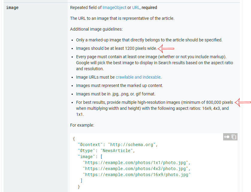 recommandations images google amp