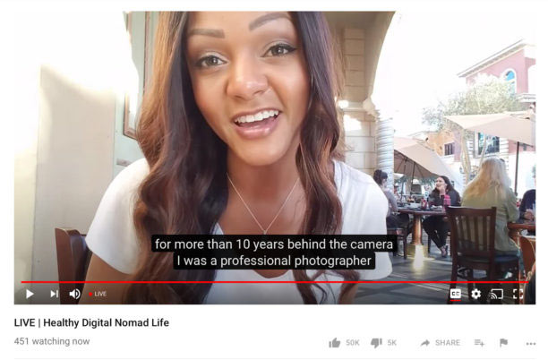 sous-titres vidéos youtube live