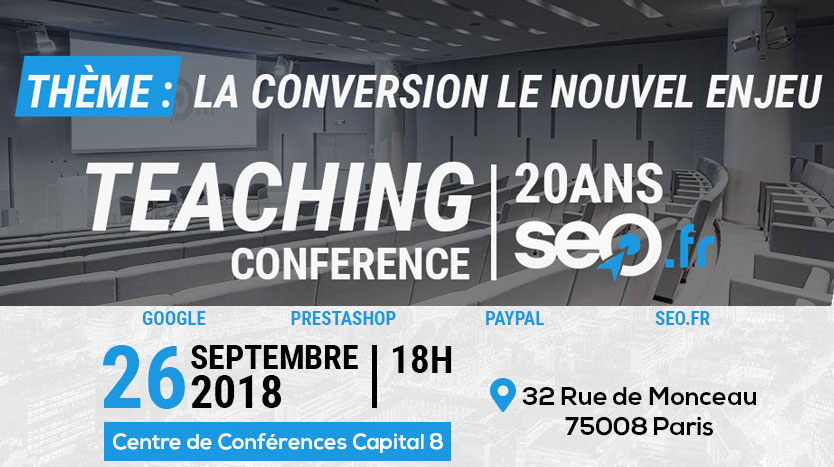 conférence seo Paris Septembre 2018