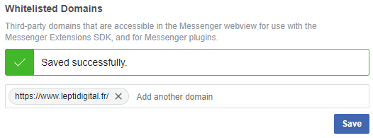 whitelist domain customer chat messenger