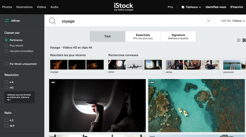 banques video libres droits
