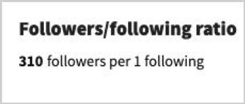 followers following ratio instagram