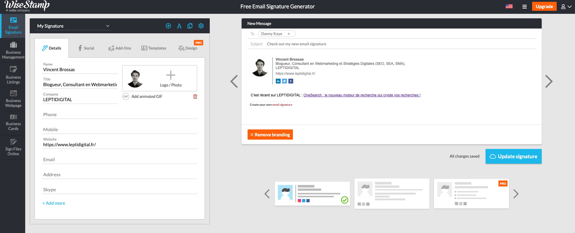 Les 14 Meilleurs Générateurs pour Créer sa Signature Email LEPTIDIGITAL