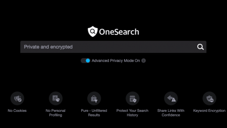 OneSearch : le nouveau moteur de recherche qui crypte vos recherches !