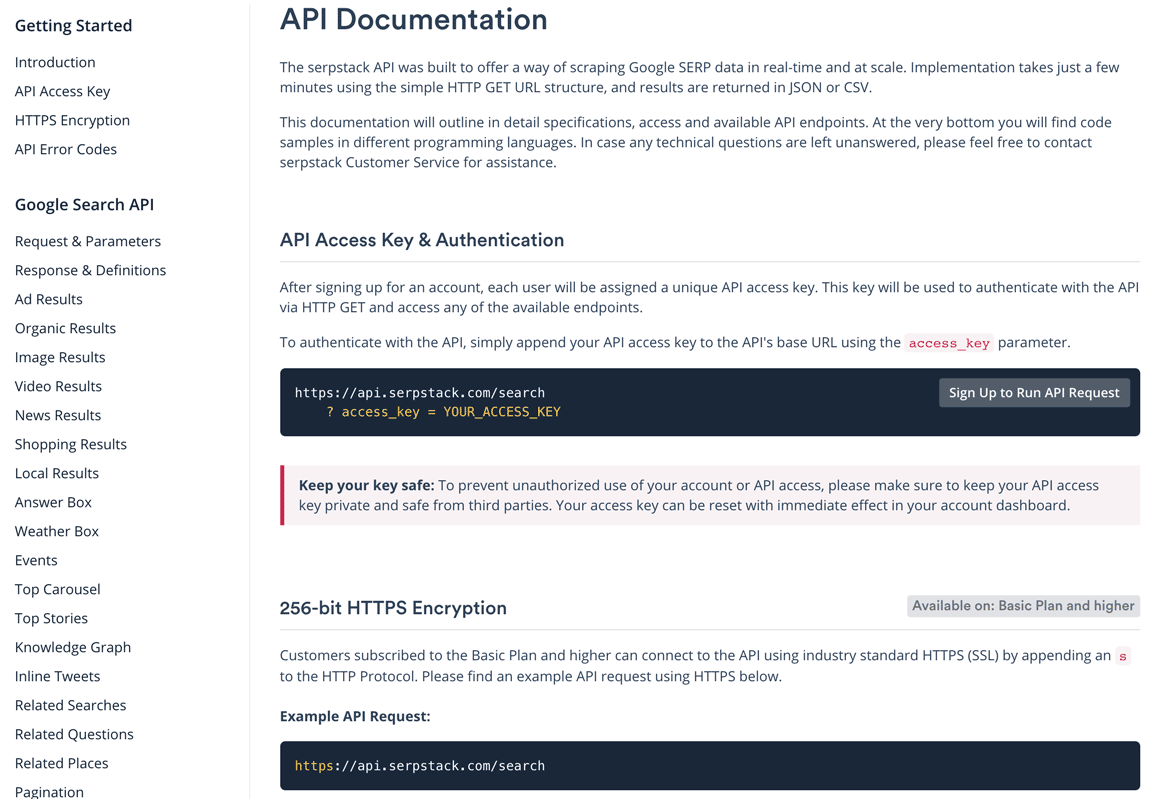 Serpstack : une API professionnelle pour scraper les SERPs Google